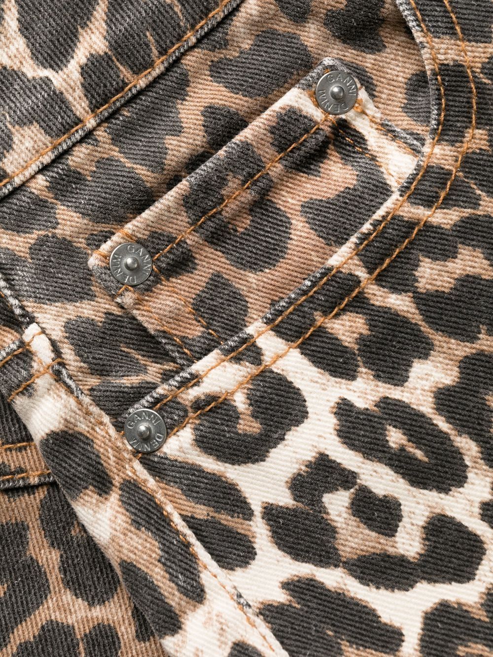 Print Denim Betzy Cropped