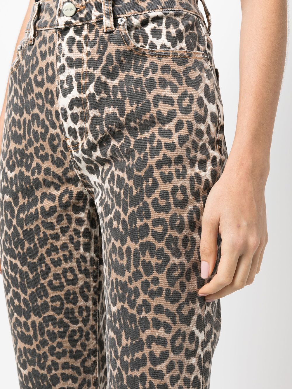 Print Denim Betzy Cropped