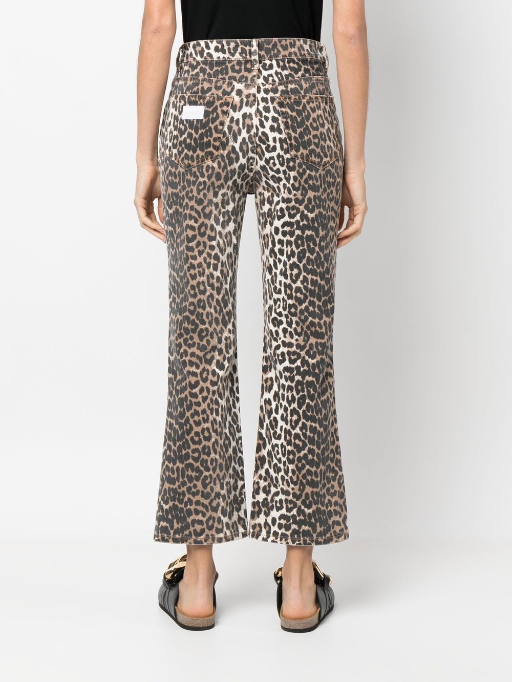 Print Denim Betzy Cropped