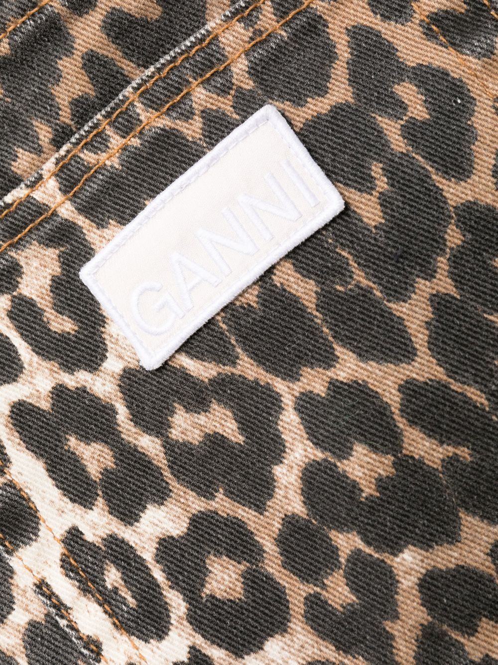 Print Denim Betzy Cropped