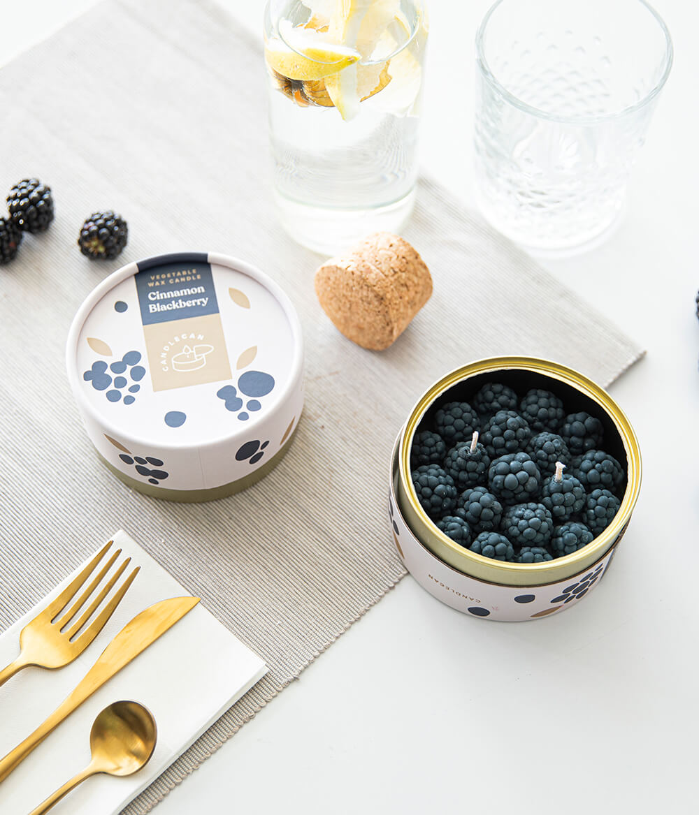 CANDLECAN CINNAMON BLACKBERRY