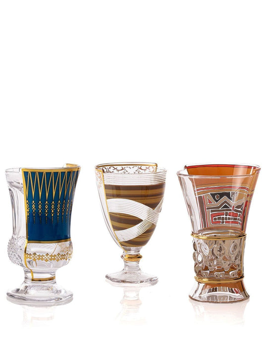 SET 3 BICCHIERI IN VETRO "HYBRID-PANNOTIA" 330 ml