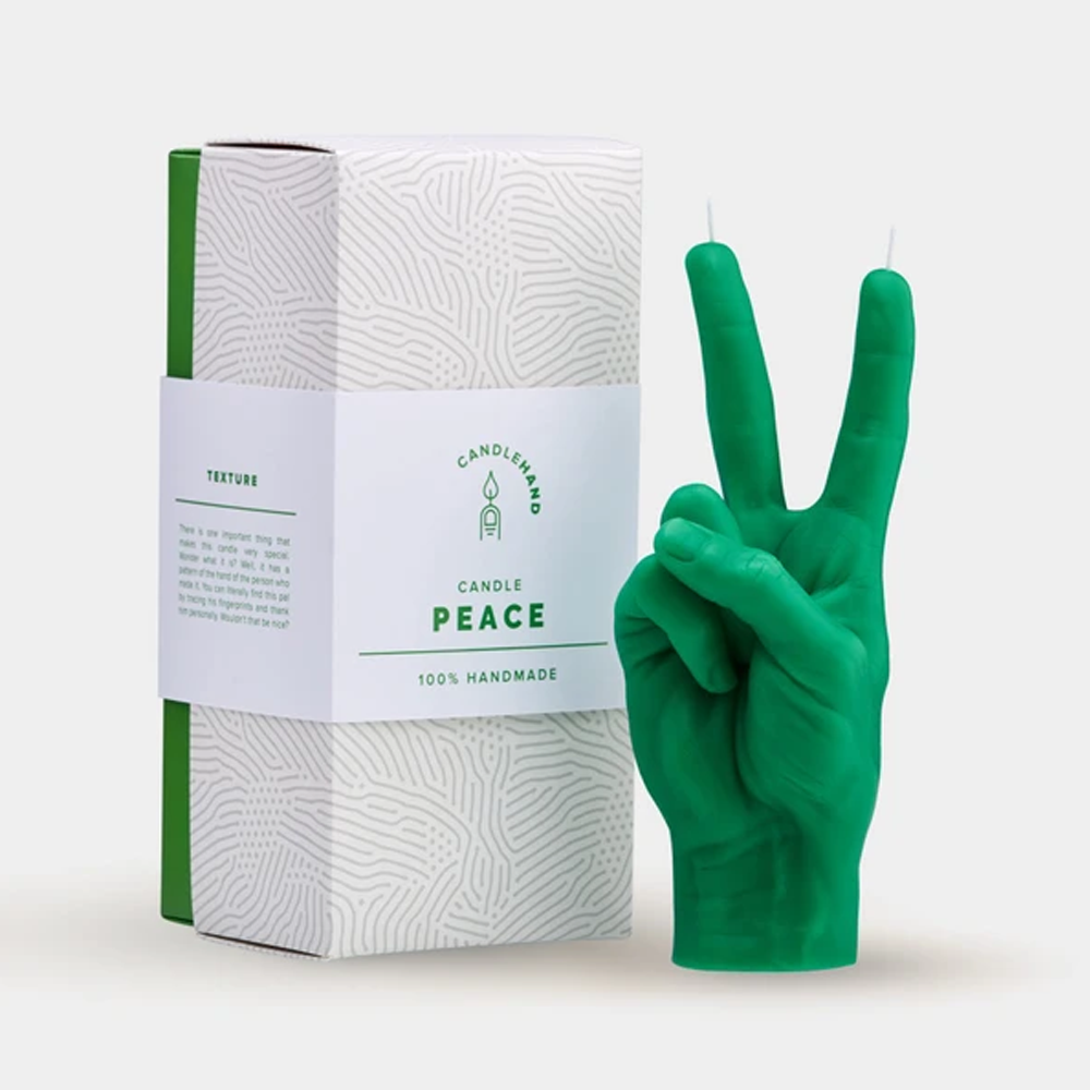 CANDLE HAND PEACE