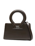 Borsa  in pelle marrone con tracolla