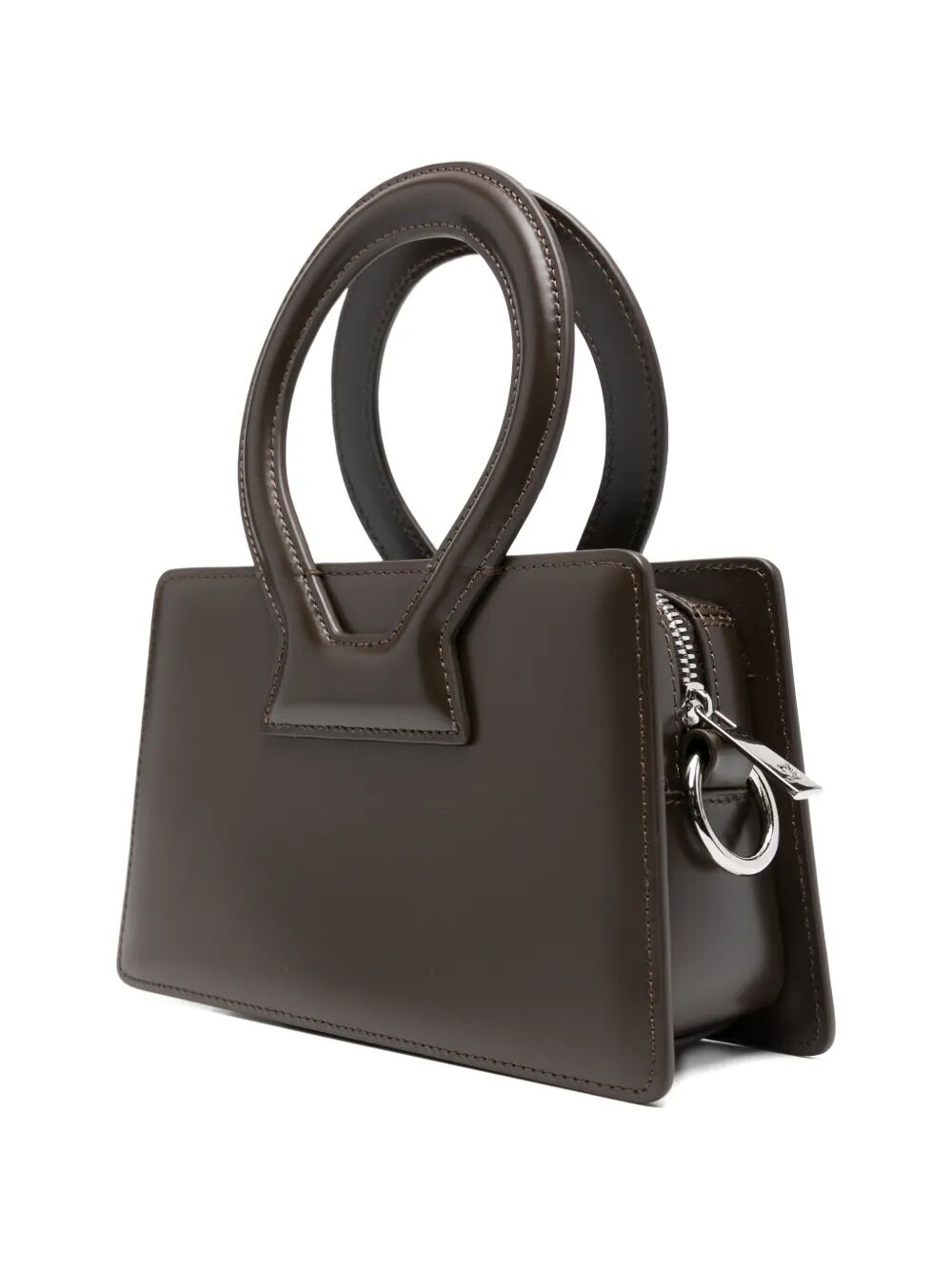 Borsa  in pelle marrone con tracolla
