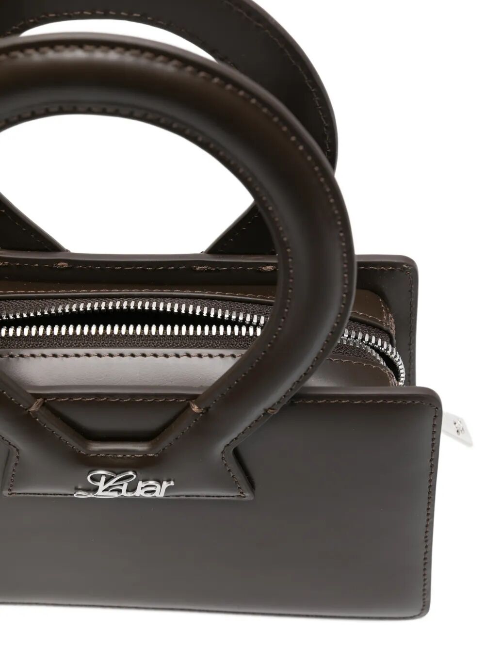 Borsa  in pelle marrone con tracolla