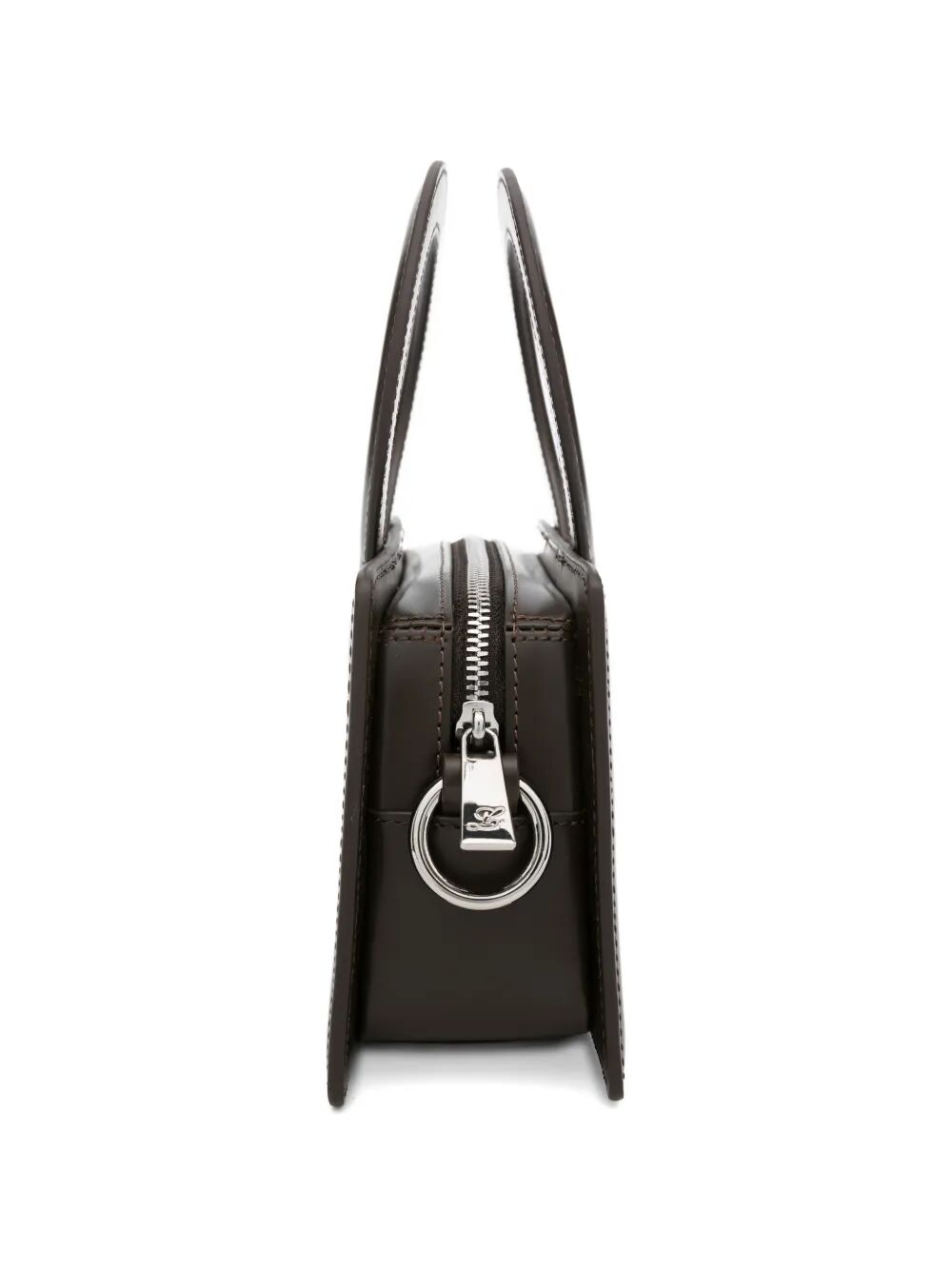 Borsa  in pelle marrone con tracolla