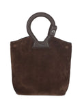 Borsa in pelle marrone