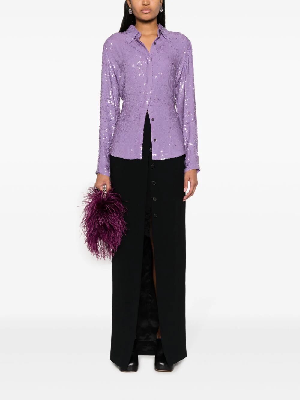 SISMA LG EMB 7216 W.W.SKIRT BLACK