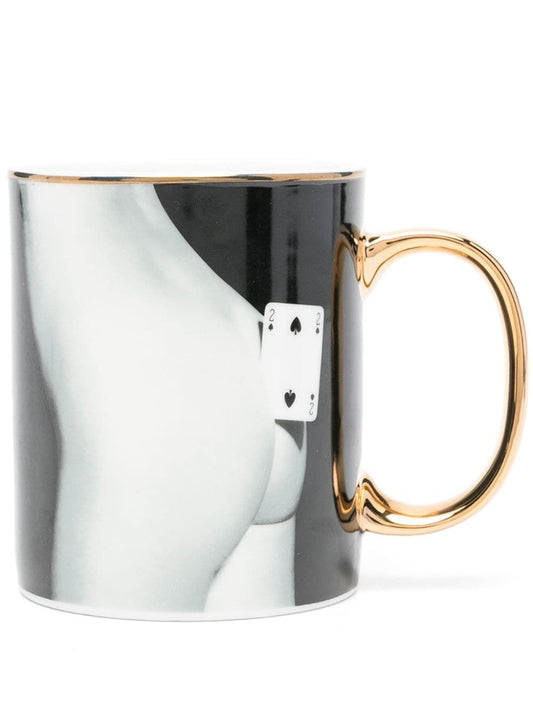 TAZZA IN PORCELLANA “TOILETPAPER HOME” Ø 8 H. 10 CM