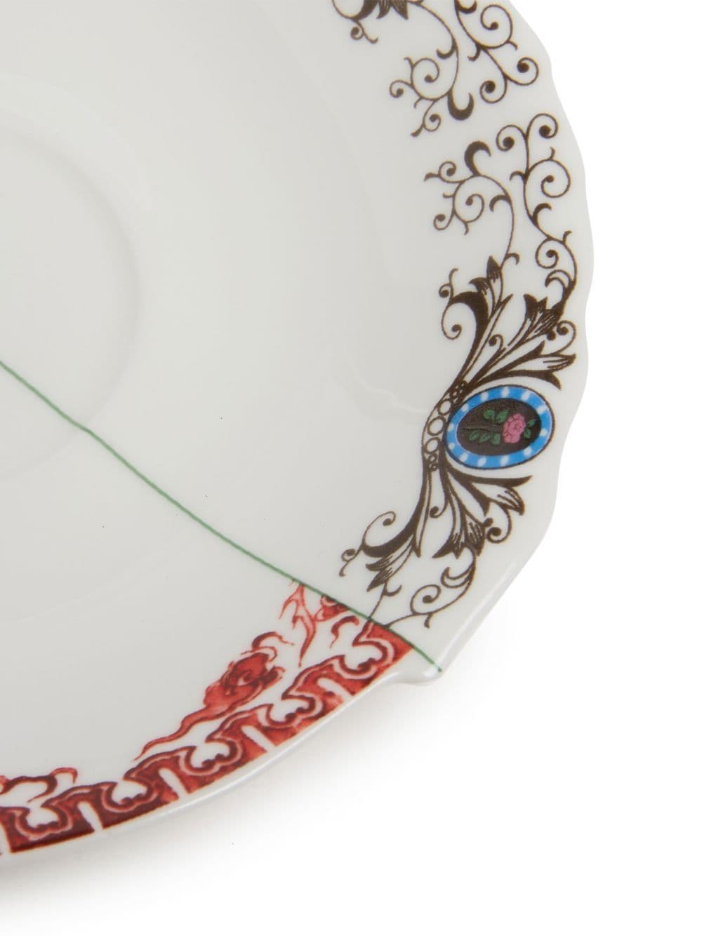 TAZZA DA TÈ CON PIATTINO IN PORCELLANA  "HYBRID-ZORA"