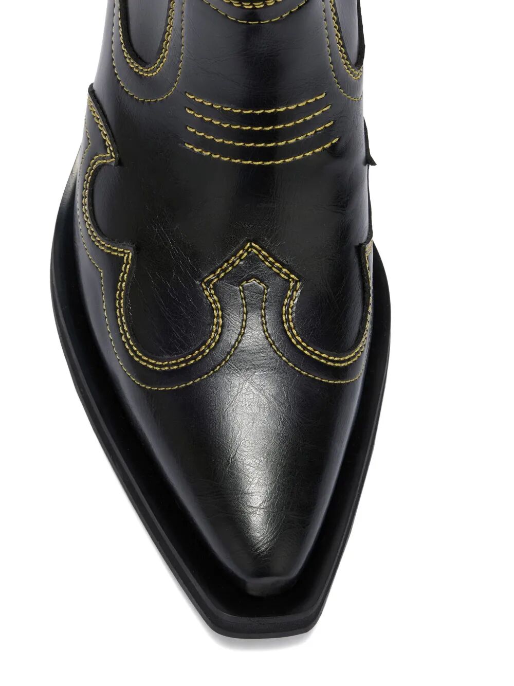 Low Shaft Embroidered Western Boot Oleatex