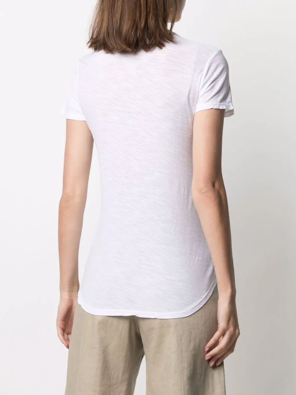 SHEER SLUB CREW NECK TEE