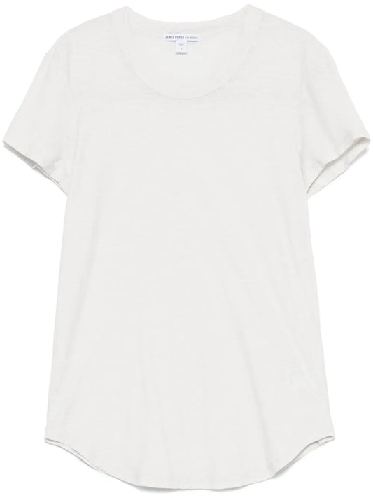 SHEER SLUB CREW NECK TEE
