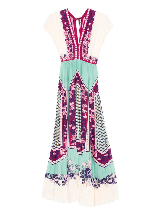 Abito lungo  con cinturino in vita