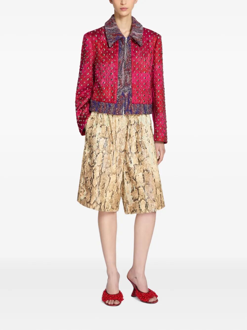 Pantaloni corti con pailettes