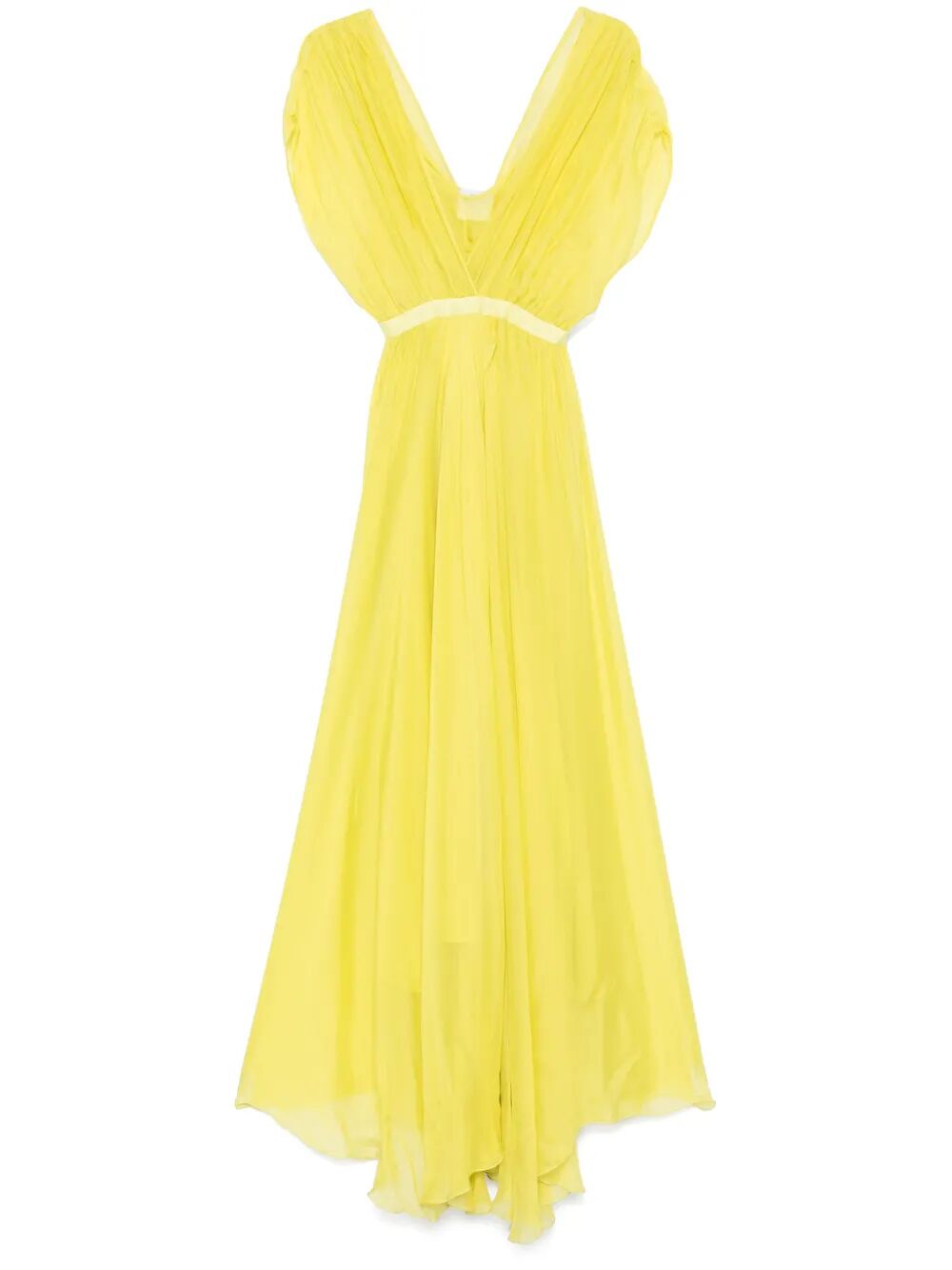 Abito lungo con maniche corte