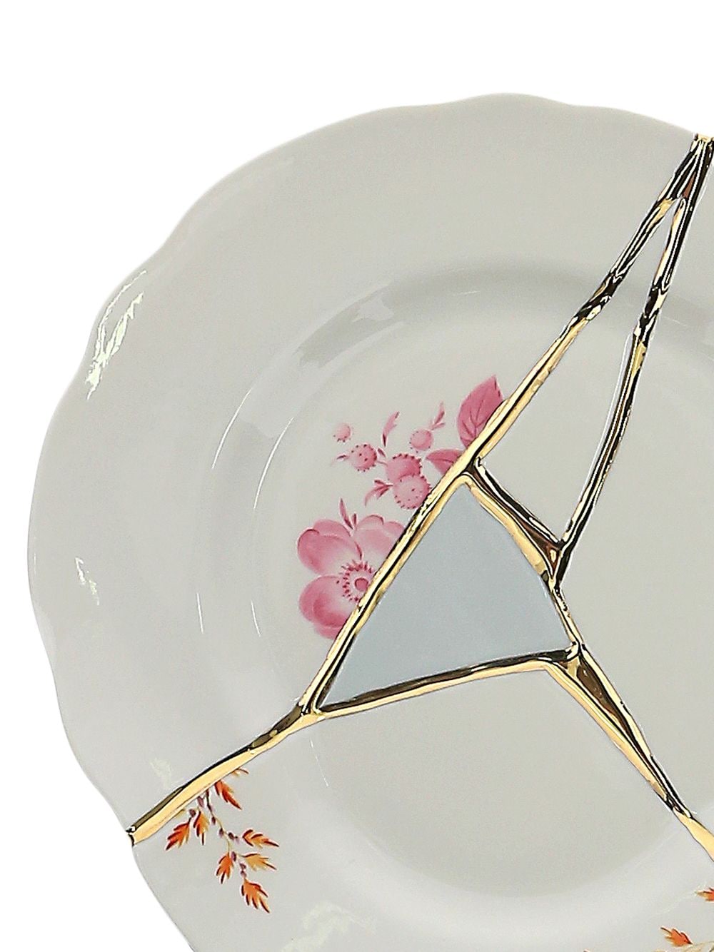 PIATTO DA FRUTTA IN PORCELLANA ø Cm.21 h.2,8 "KINTSUGI-n`1"