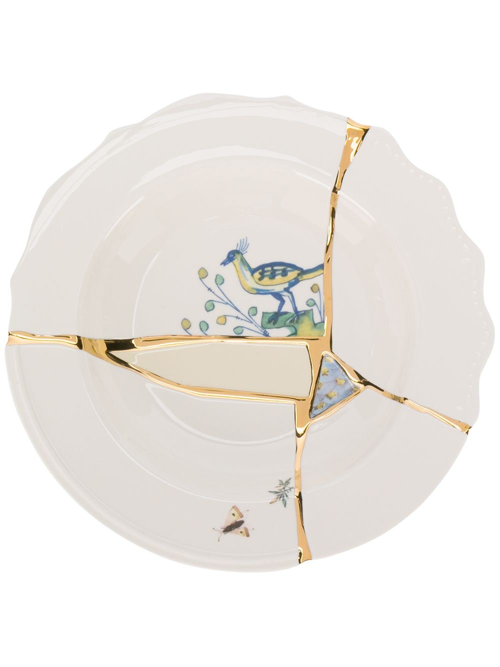 PIATTO FONDO IN PORCELLANA ø Cm.22 h.4 "KINTSUGI-n`1"