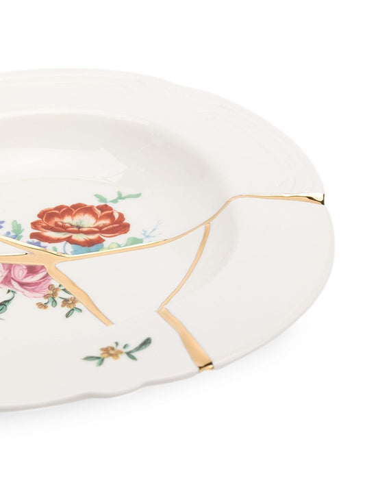 PIATTO FONDO IN PORCELLANA ø Cm.22 h.4 "KINTSUGI-n`2"