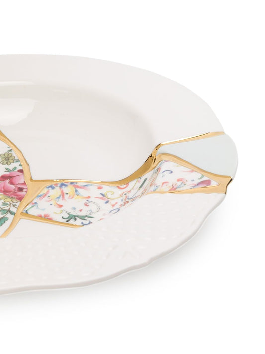 PIATTO FONDO IN PORCELLANA ø Cm.22 h.4 "KINTSUGI-n`3"