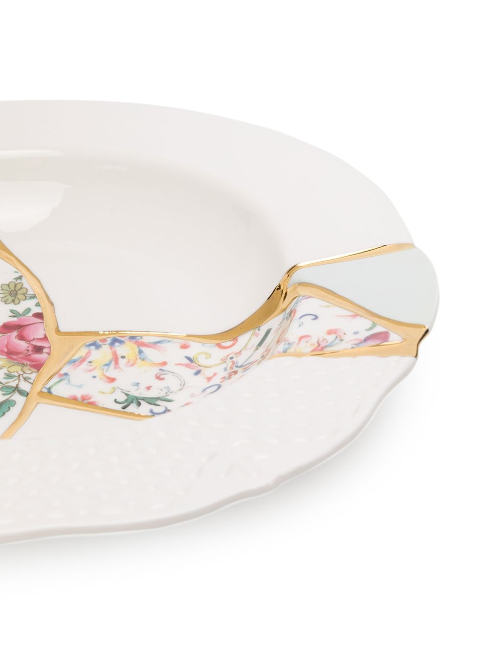 PIATTO FONDO IN PORCELLANA ø Cm.22 h.4 "KINTSUGI-n`3"