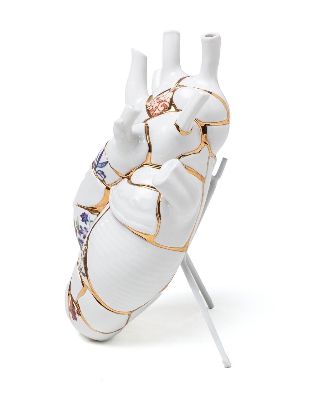 VASO IN PORCELLANA "LOVE IN BLOOM - KINTSUGI" Cm.16,5x9 h.25