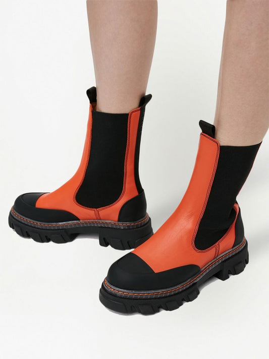Cleated Low Chelsea Boot Transparent Welt