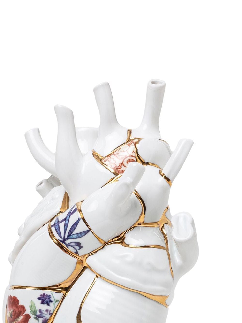 VASO IN PORCELLANA "LOVE IN BLOOM - KINTSUGI" Cm.16,5x9 h.25