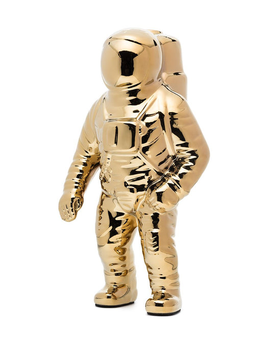 VASO IN PORCELLANA ASTRONAUTA "COSMIC-DINER-STARMAN-GOLD" Cm.15x11 h.28
