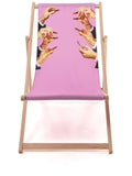 SDRAIO PIEGHEVOLE IN LEGNO/POLIESTERE  "TOILETPAPER" - LIPSTICKS PINK