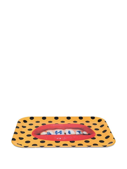 VASSOIO IN MELAMINA "TOILETPAPER" Cm.32x43,5 - SHIT