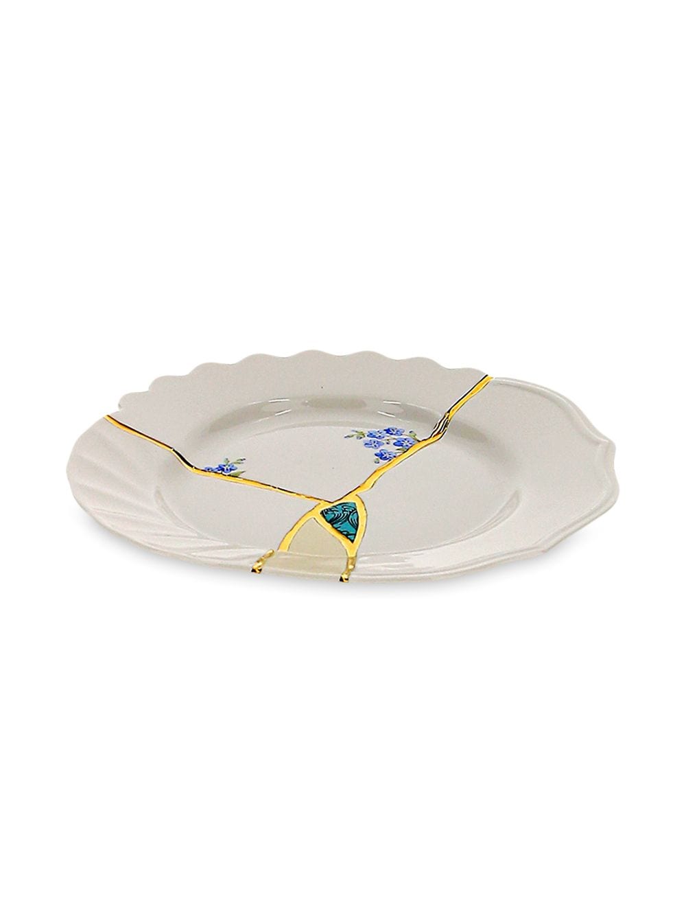 PIATTO DA FRUTTA IN PORCELLANA ø Cm.21 h.2,8 "KINTSUGI-n`3"