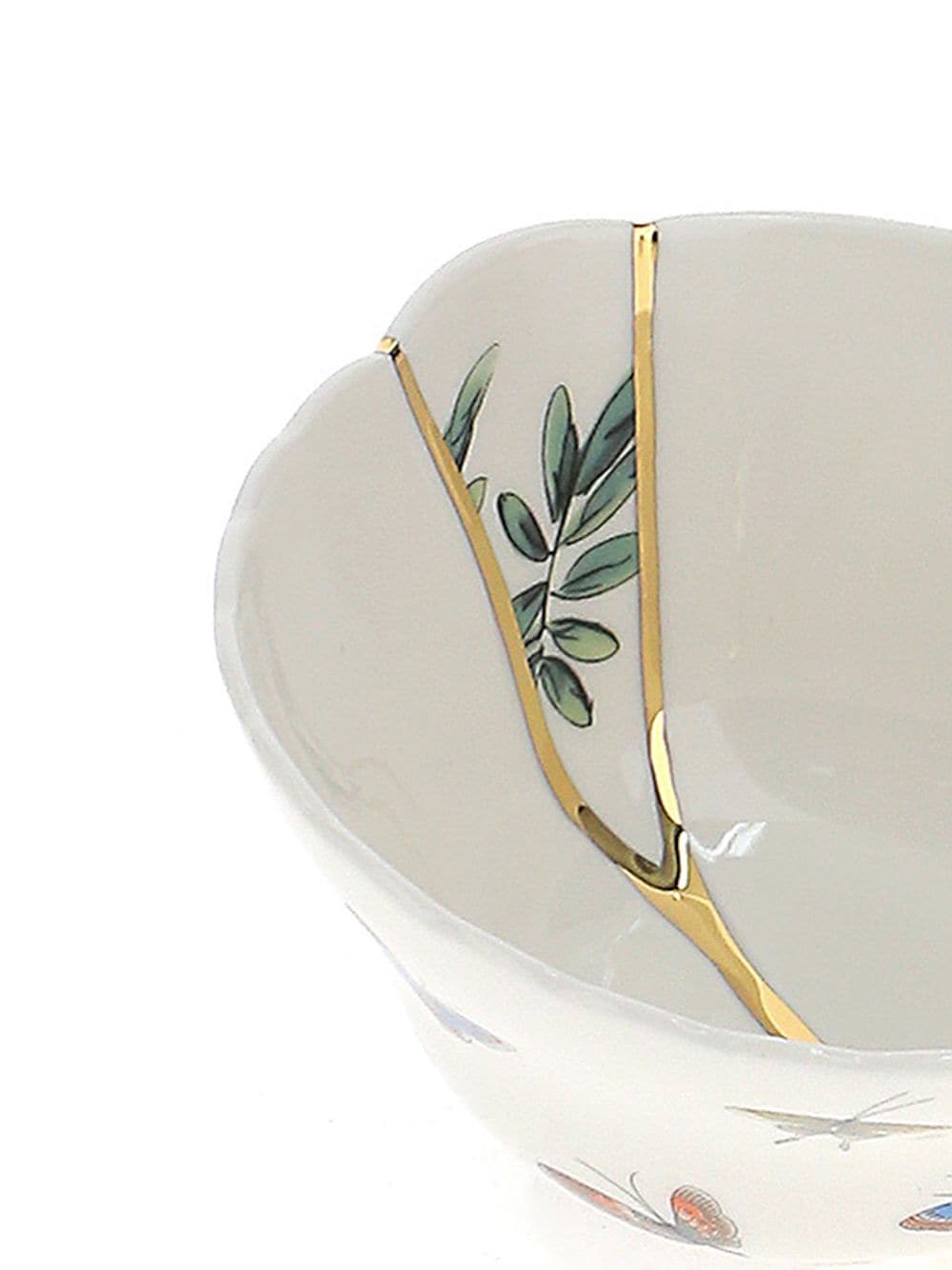 CIOTOLA PORTAFRUTTA IN PORCELLANA ø Cm.11,5 h.6 "KINTSUGI-n`2"