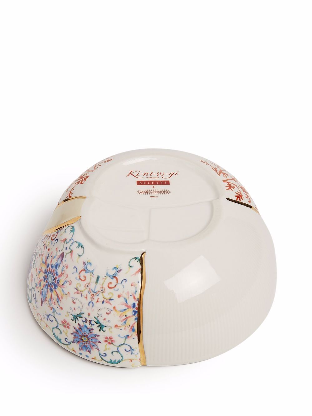 CIOTOLA IN PORCELLANA ø Cm.19 h.7,2 "KINTSUGI-n`1"