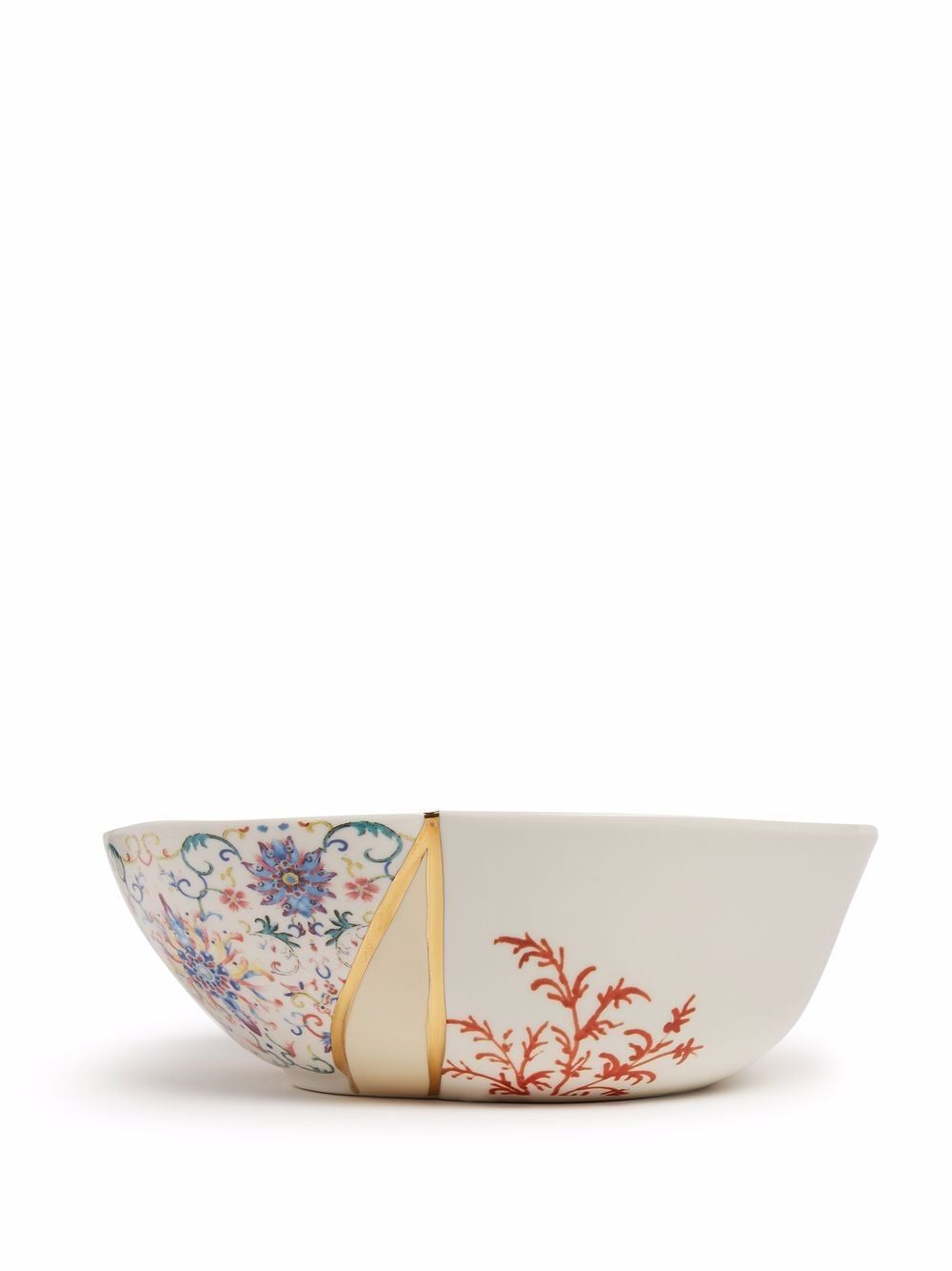 CIOTOLA IN PORCELLANA ø Cm.19 h.7,2 "KINTSUGI-n`1"