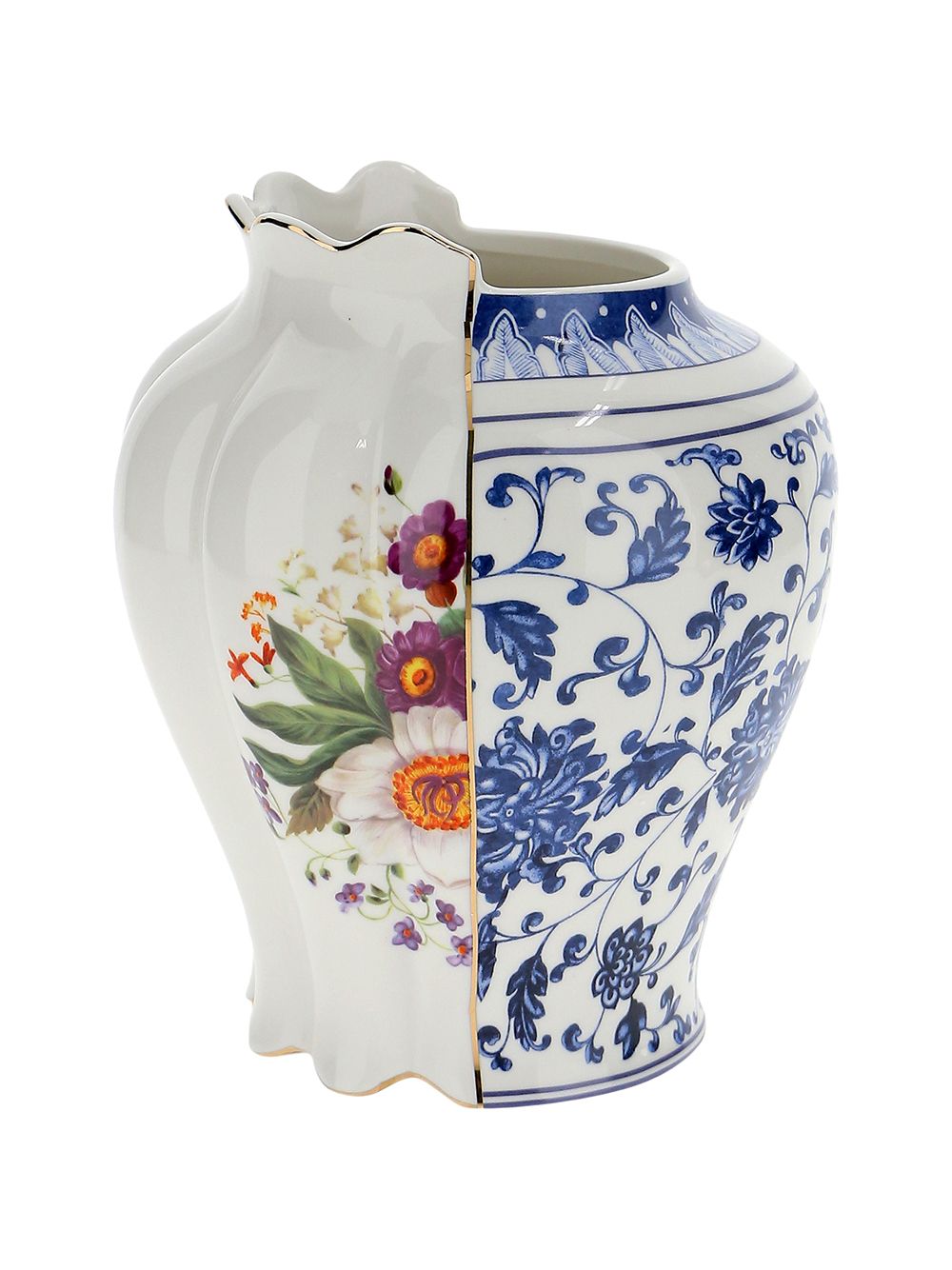 VASO IN PORCELLANA ø Cm.23 h.26 "HYBRID-MELANIA"