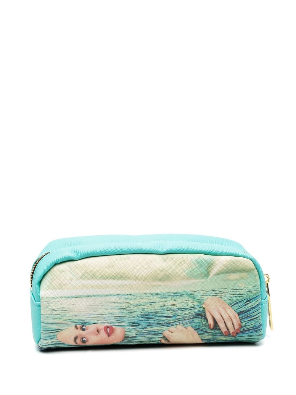ASTUCCIO IN PU STAMPATO "TOILETPAPER" Cm. 20,5x7 h.9 - SEA GIRL