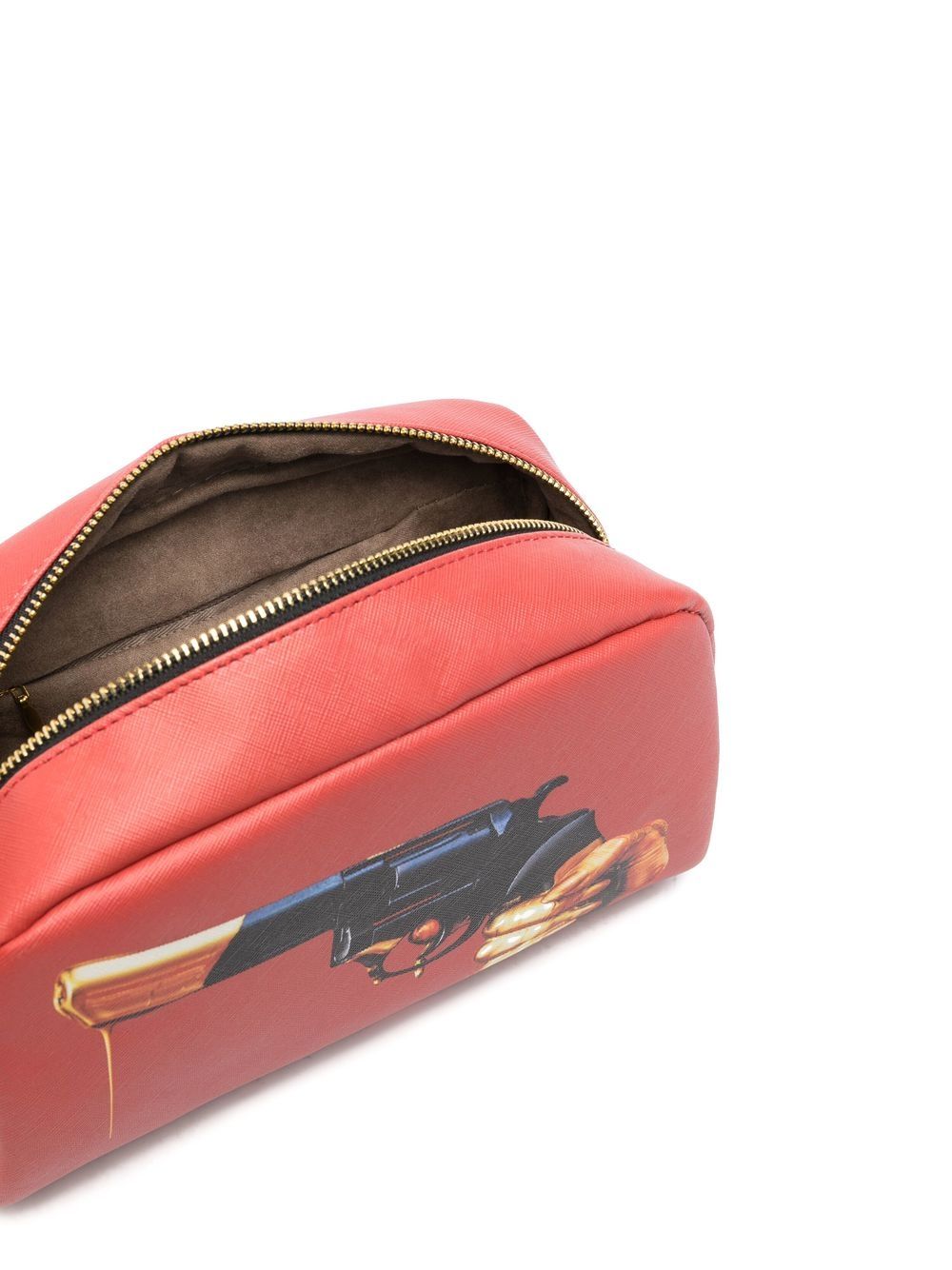 BEAUTY-CASE IN PU STAMPATO "TOILETPAPER" Cm. 23x8 h.13 - REVOLVER