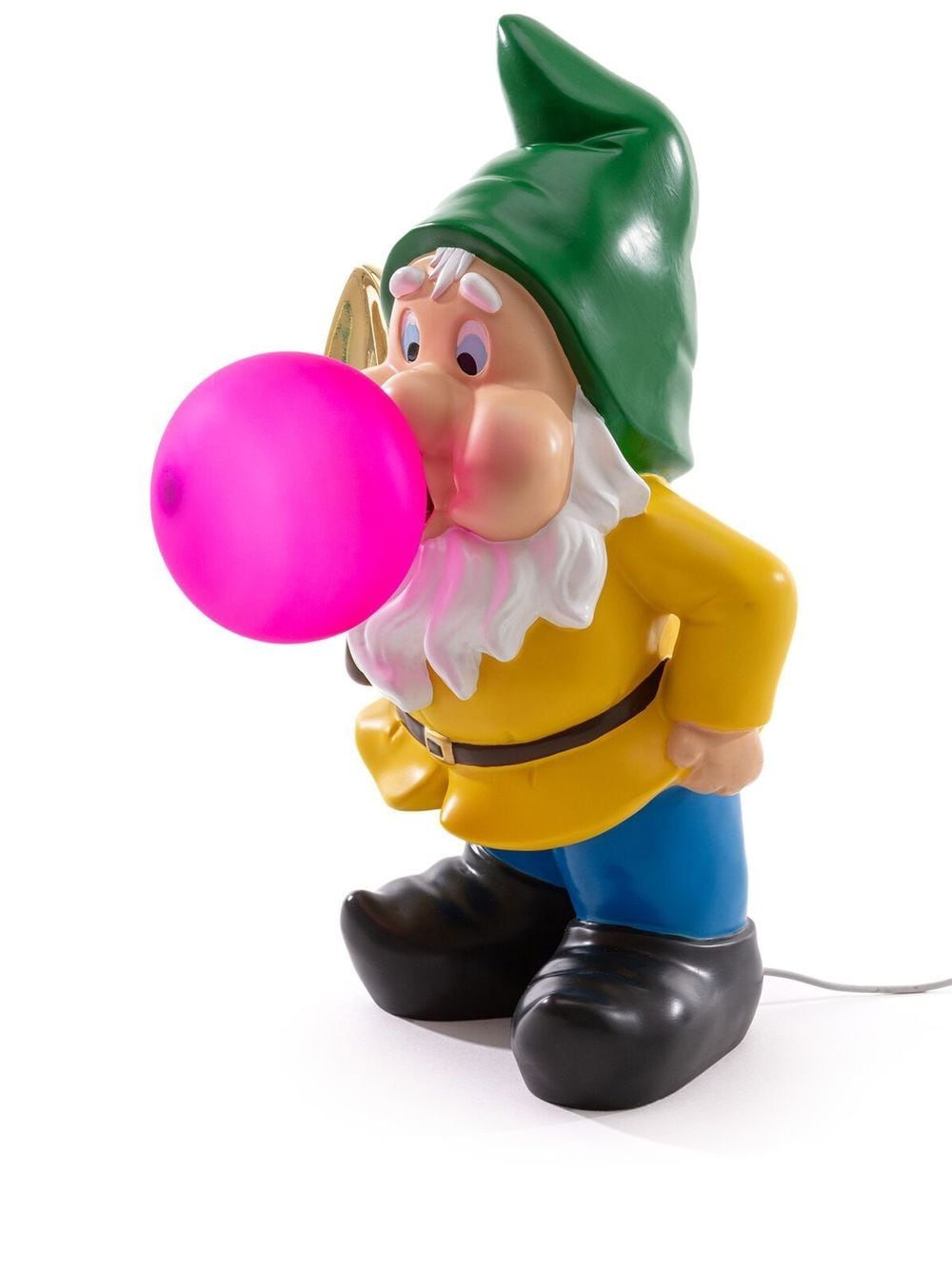 LAMPADA USB IN RESINA "GUMMY WORKING" h.Cm.42 CON TRASFORMATORE