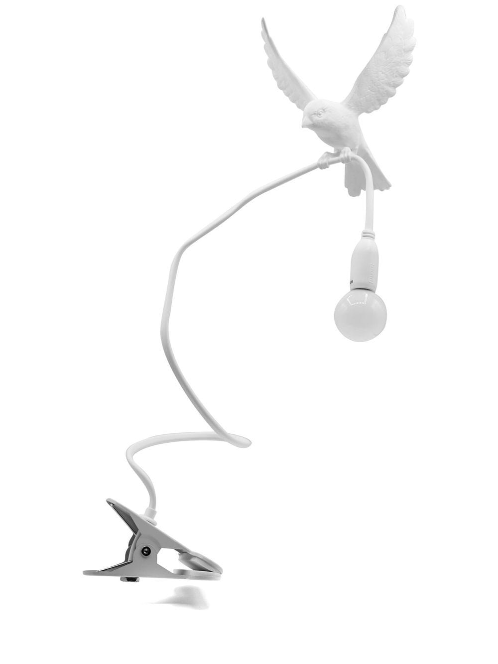 LAMPADA USB IN RESINA CON MORSETTO "SPARROW-LANDING" CON TRASFORMATORE