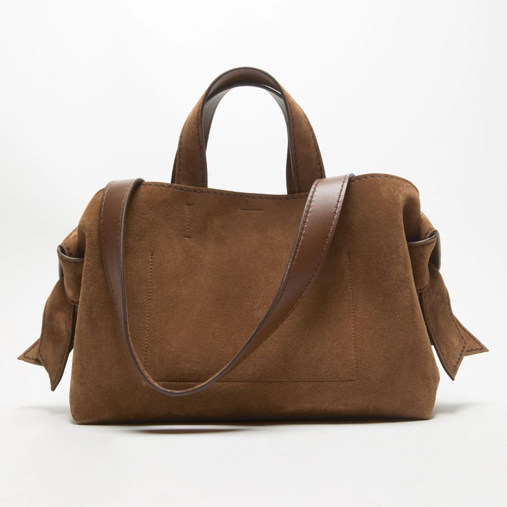 Borsa in scamosciato marrone