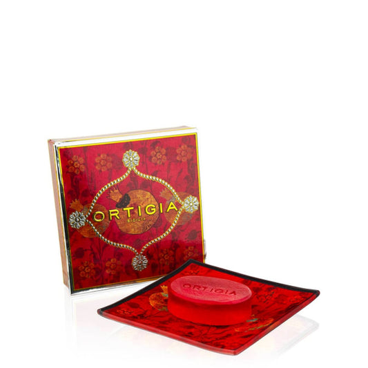 MELOGRANO GLASS PLATE AND SOAP